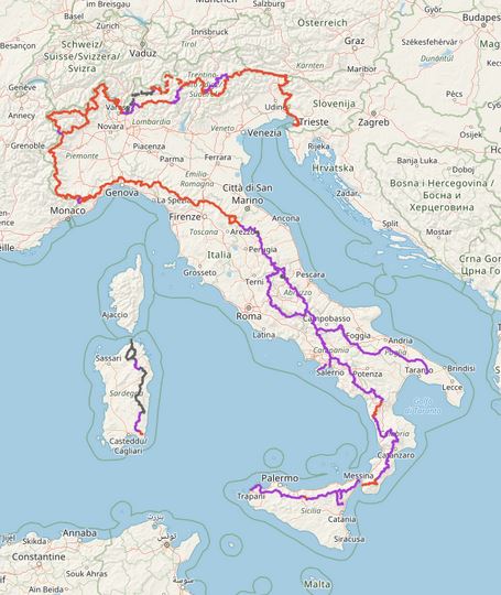 cartografia digitale SENTIEROITALIACAI