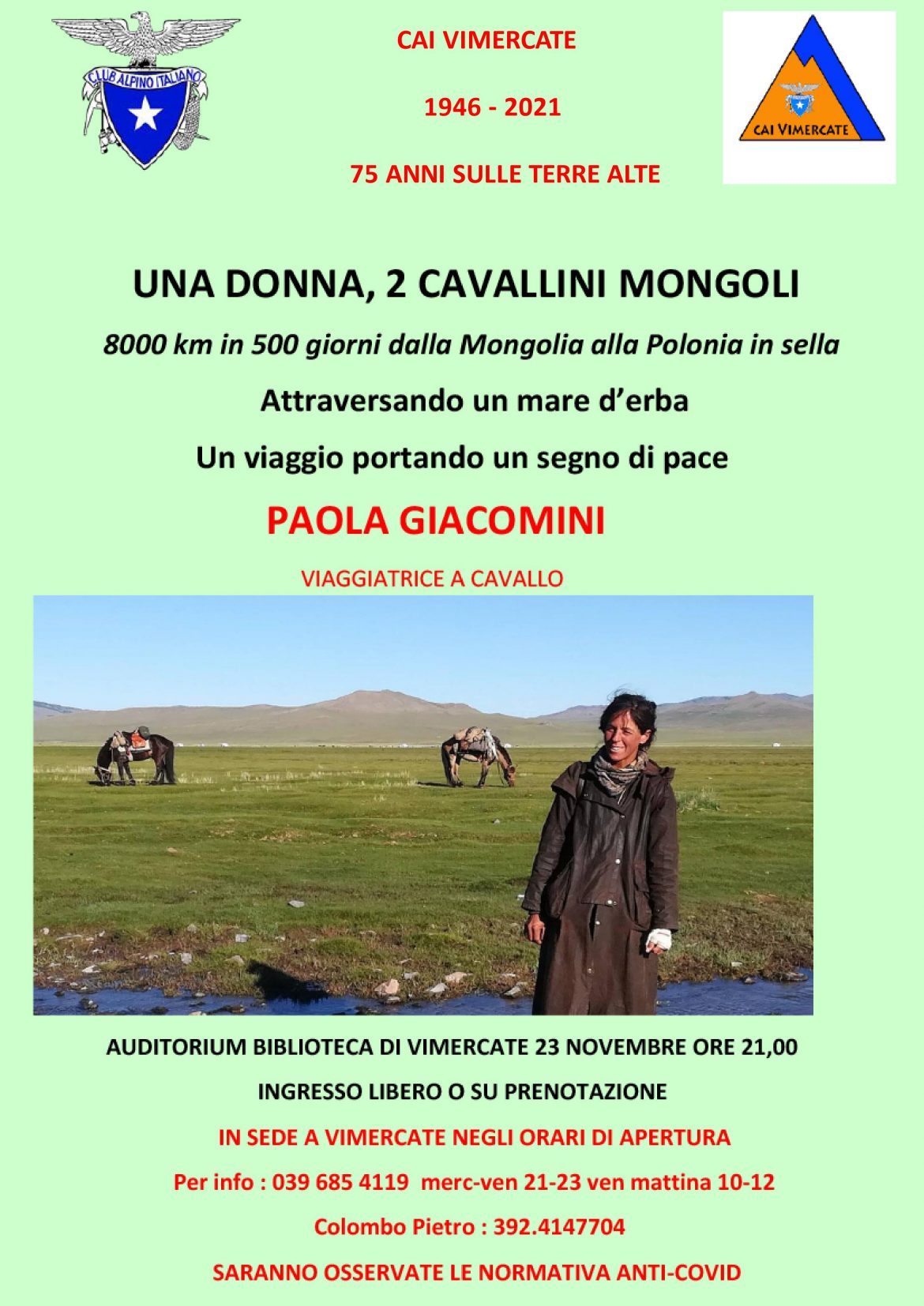 PAOLA GIACOMINI – VIAGGIATRICE A CAVALLO